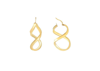 Gold Plated | Plain Hoop Earrings